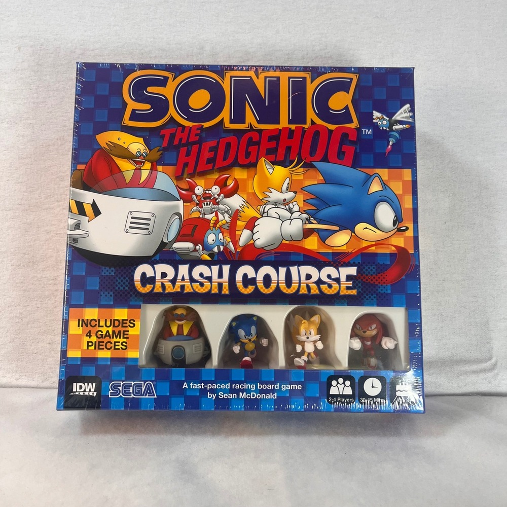 Sonic The Hedgehog Crash Course Board Game Sealed IDW Games Sega 2-4 Player